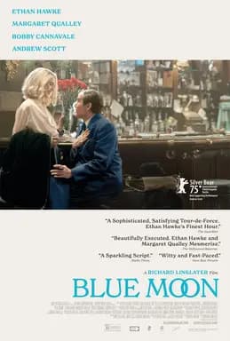 Theatrical poster for Richard Linklater's Blue Moon.
