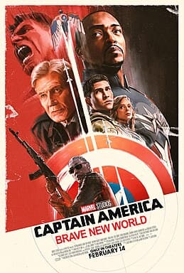 A torn comic-book panel showing a red, white, and blue shield split across the join.