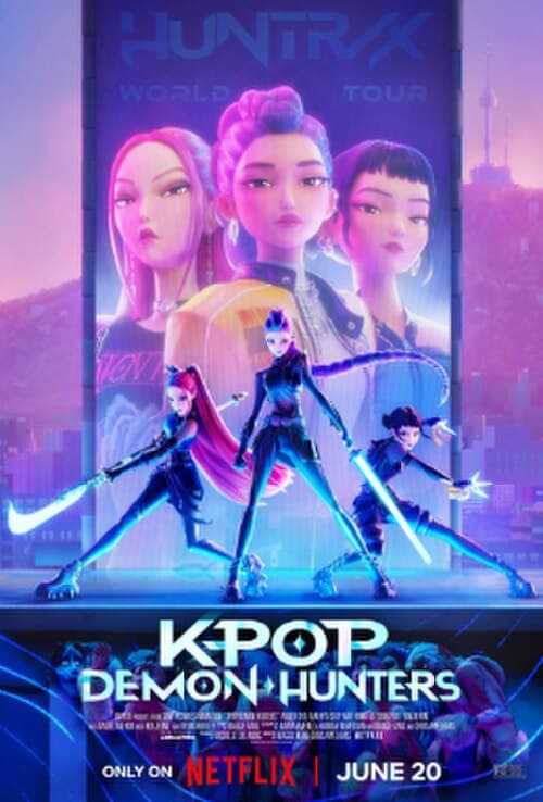 Theatrical poster for KPop Demon Hunters.