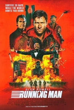 Theatrical poster for The Running Man (2025).